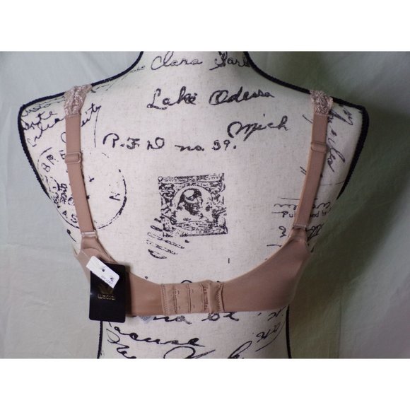 🆕 WACOAL Softly Styled Unpadded Underwire Bra Beige 32DD #855301 - Picture 7 of 9